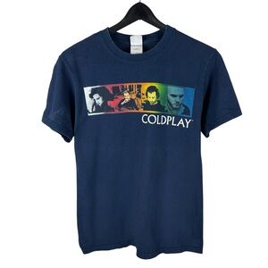 Vintage 2005 Coldplay Twisted Logic Tour Rock Alternative Band Shirt Size S